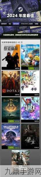Steam2025年度盛宴最佳畅销游戏榜单震撼发布